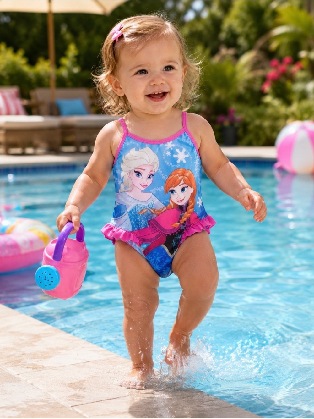 NWT Disney Frozen One Piece Bathing Suit
